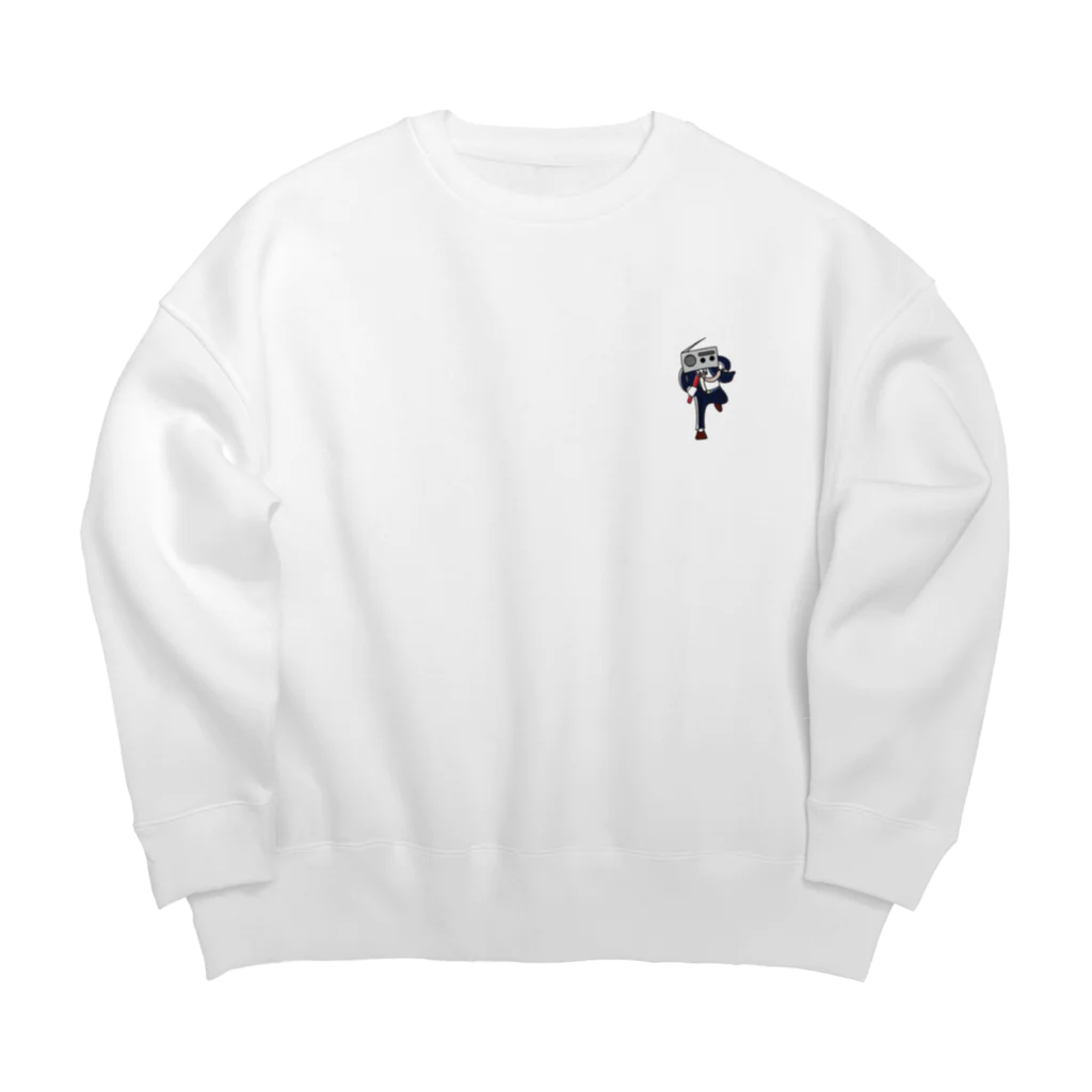 ラジオリスナーバトンのラジオリスナーバトンくん Big Crew Neck Sweatshirt