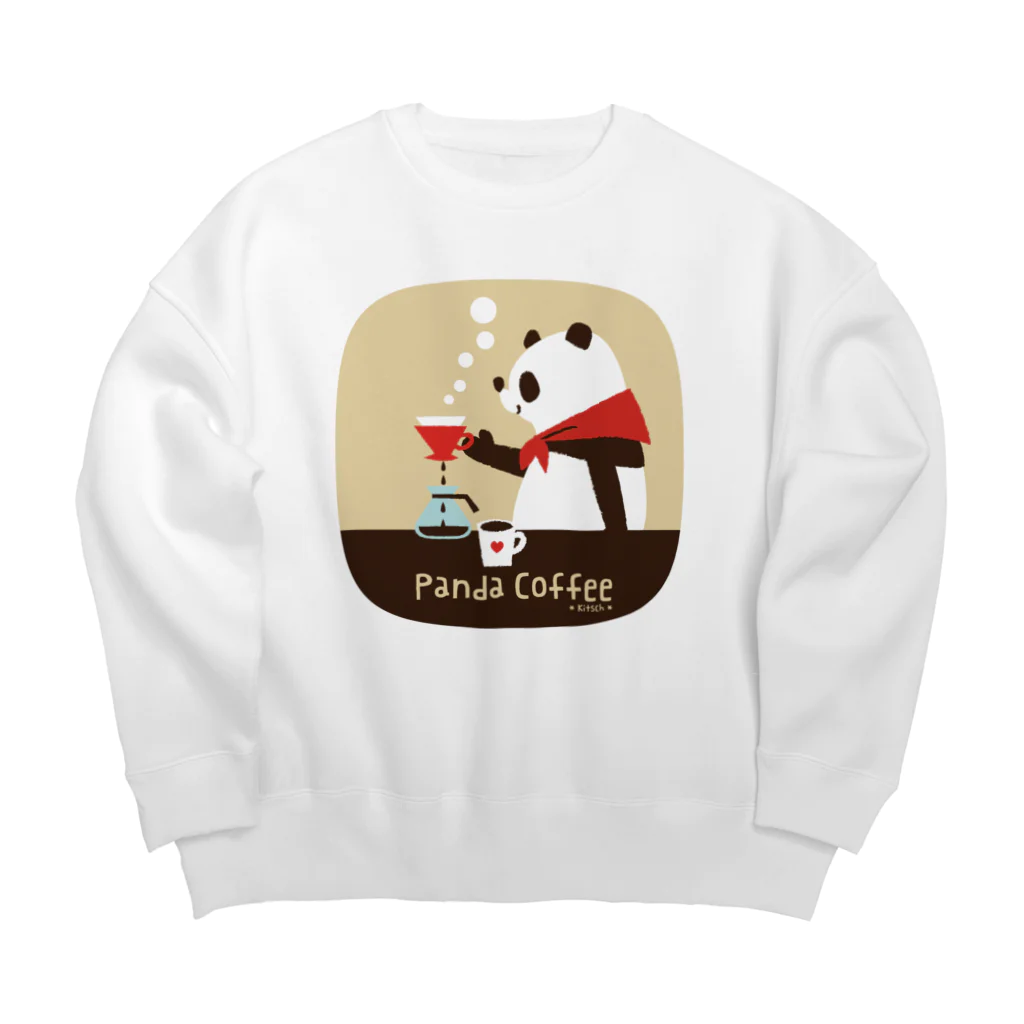 キッチュのパンダコーヒー Big Crew Neck Sweatshirt