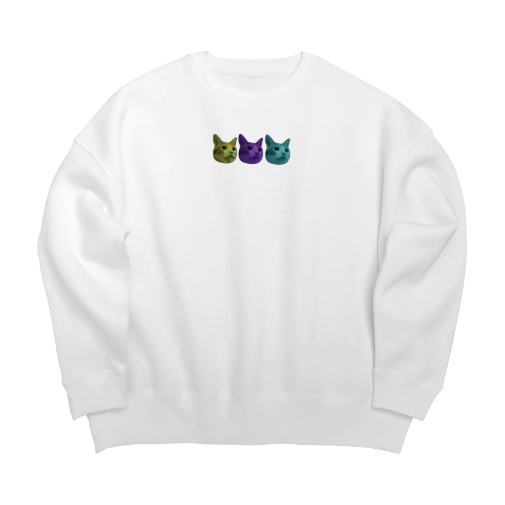 ★社不シスターズ★のうちのえもいねこ Big Crew Neck Sweatshirt