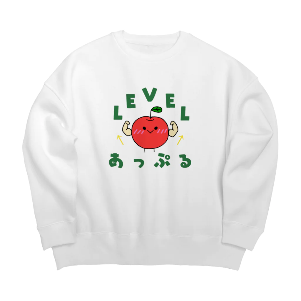 Otters LadenのLevel あっぷる Big Crew Neck Sweatshirt