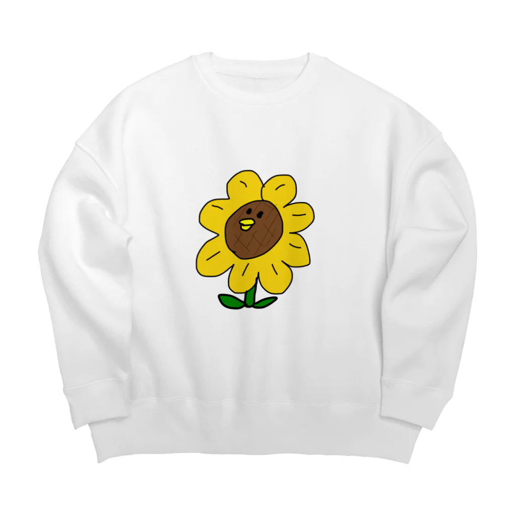 こんぶのひまわりなへんげんじざいくん Big Crew Neck Sweatshirt