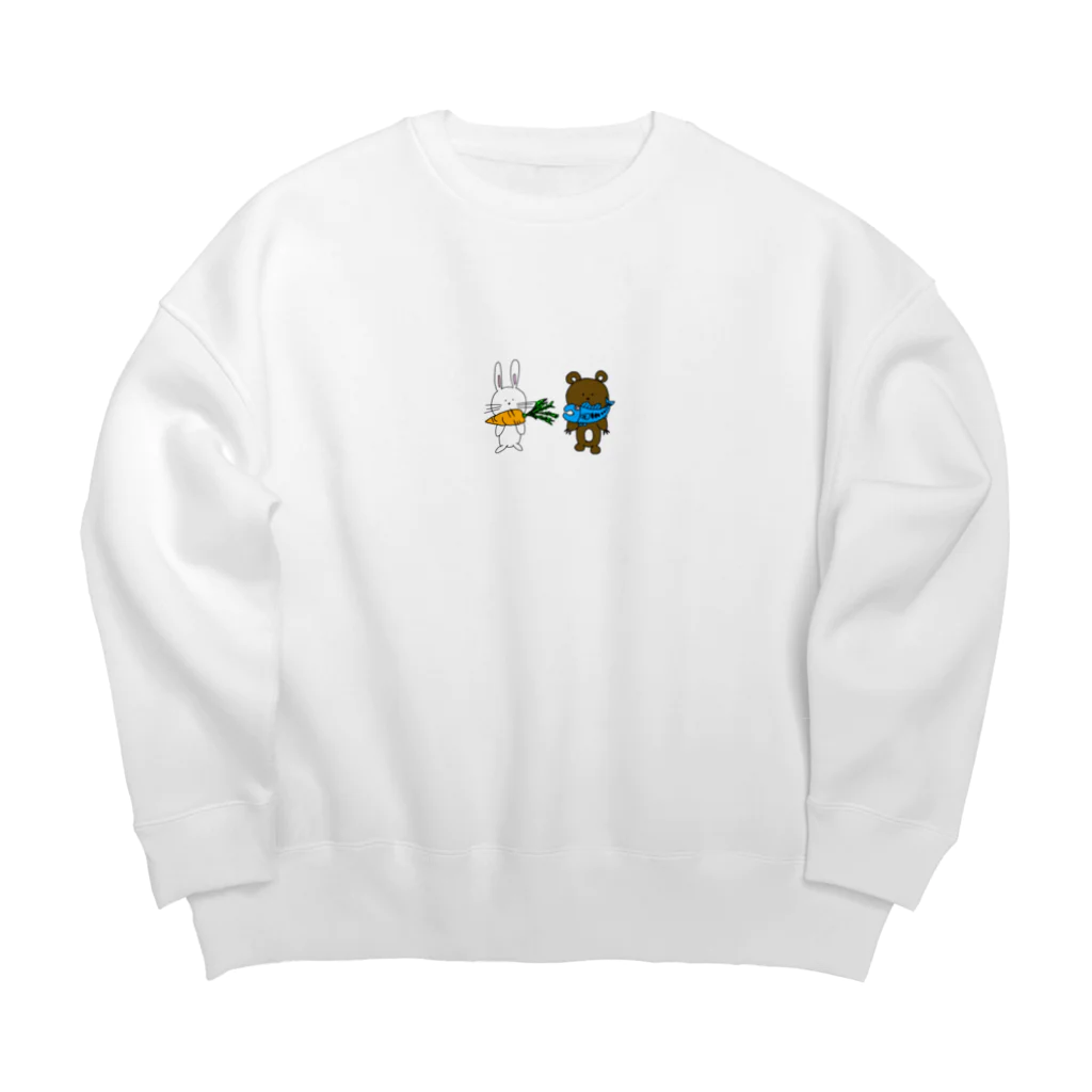 Ann's Designの大好物を咥えているふれんず Big Crew Neck Sweatshirt