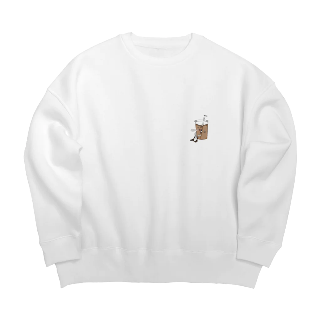 はちこのかふぇこさん Big Crew Neck Sweatshirt