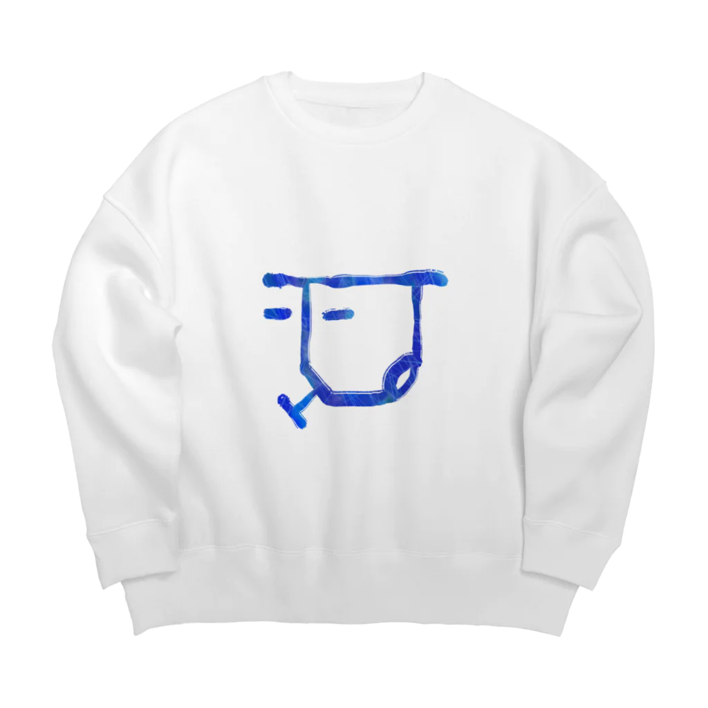 momokei&Uの龍体「と」　脱ネガティブ Big Crew Neck Sweatshirt