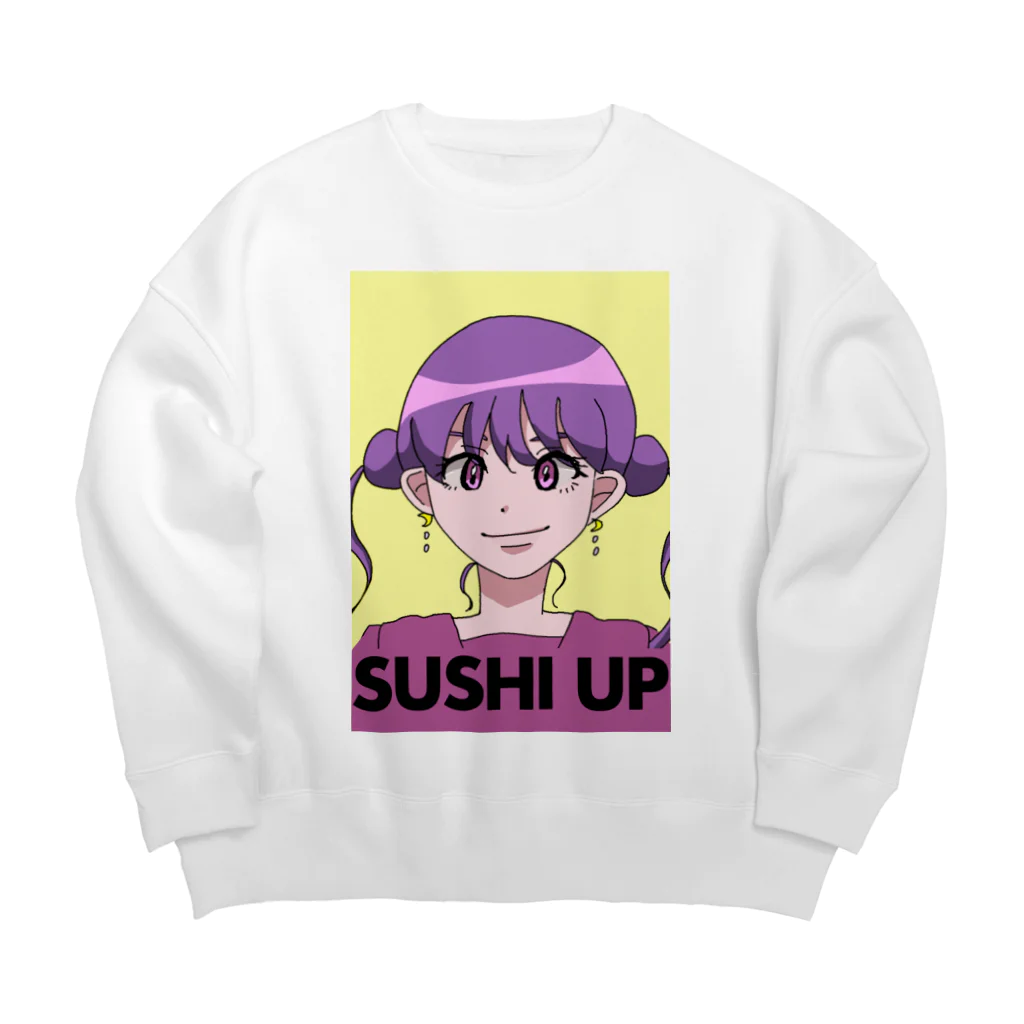 SushiUp-鮨昇天の寿司ガール Big Crew Neck Sweatshirt