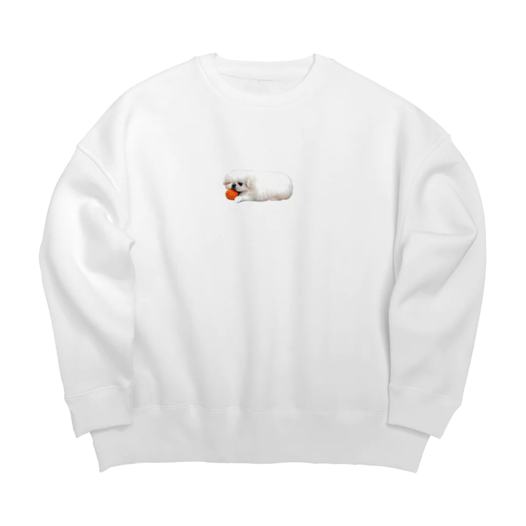 ペキニーズmugiのバスケとペキニーズ② Big Crew Neck Sweatshirt