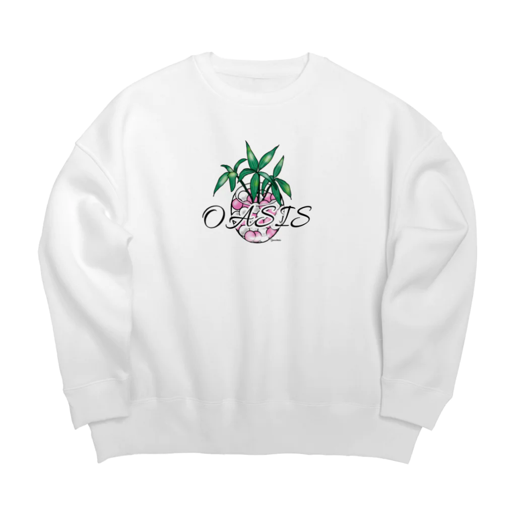 Yamadatinkuのオアシス　 Big Crew Neck Sweatshirt