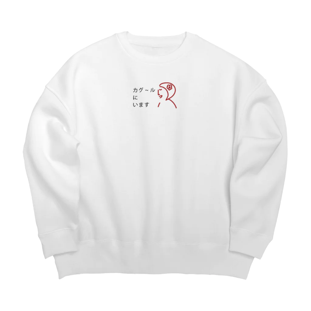 ふくさんぶつのカグ〜ルにいます。 Big Crew Neck Sweatshirt