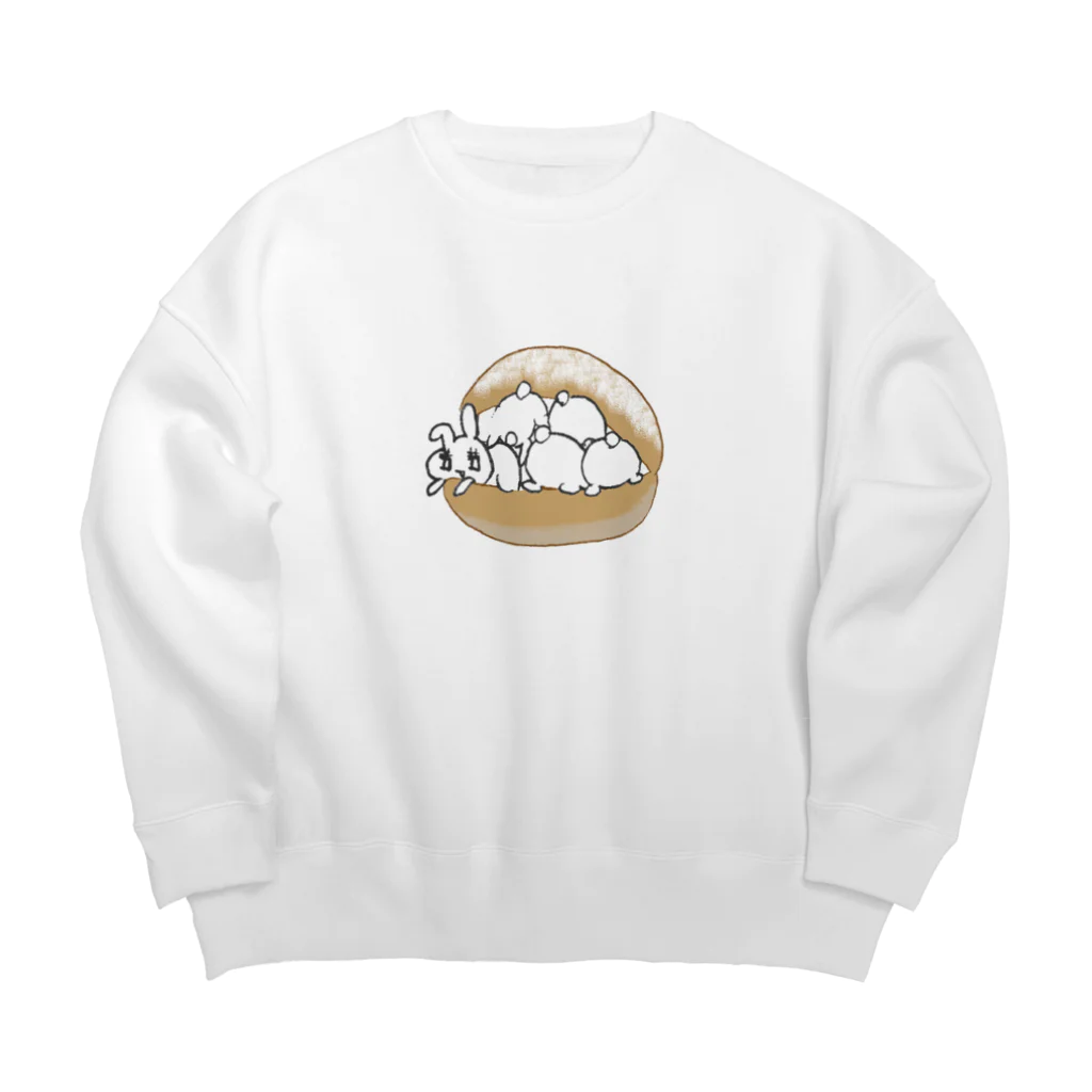 うさぎちゃんアイランドのうさトッツォ（おしりver.） Big Crew Neck Sweatshirt