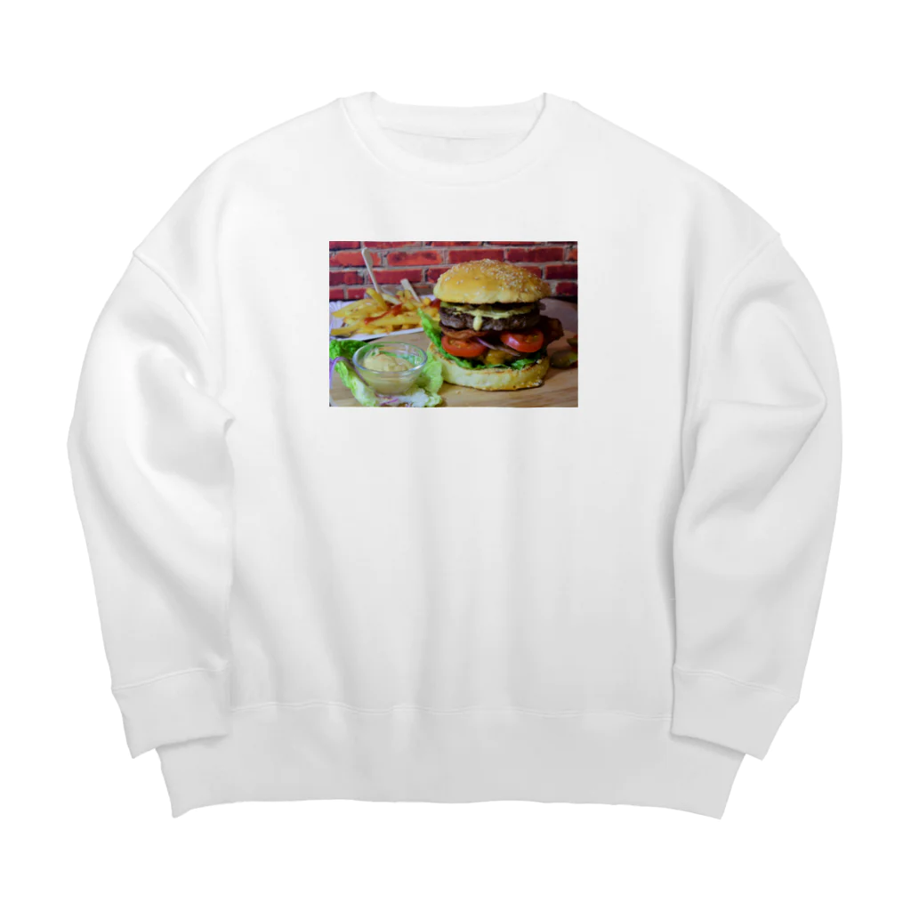 Infinity shopのザ・ハンバーガー Big Crew Neck Sweatshirt