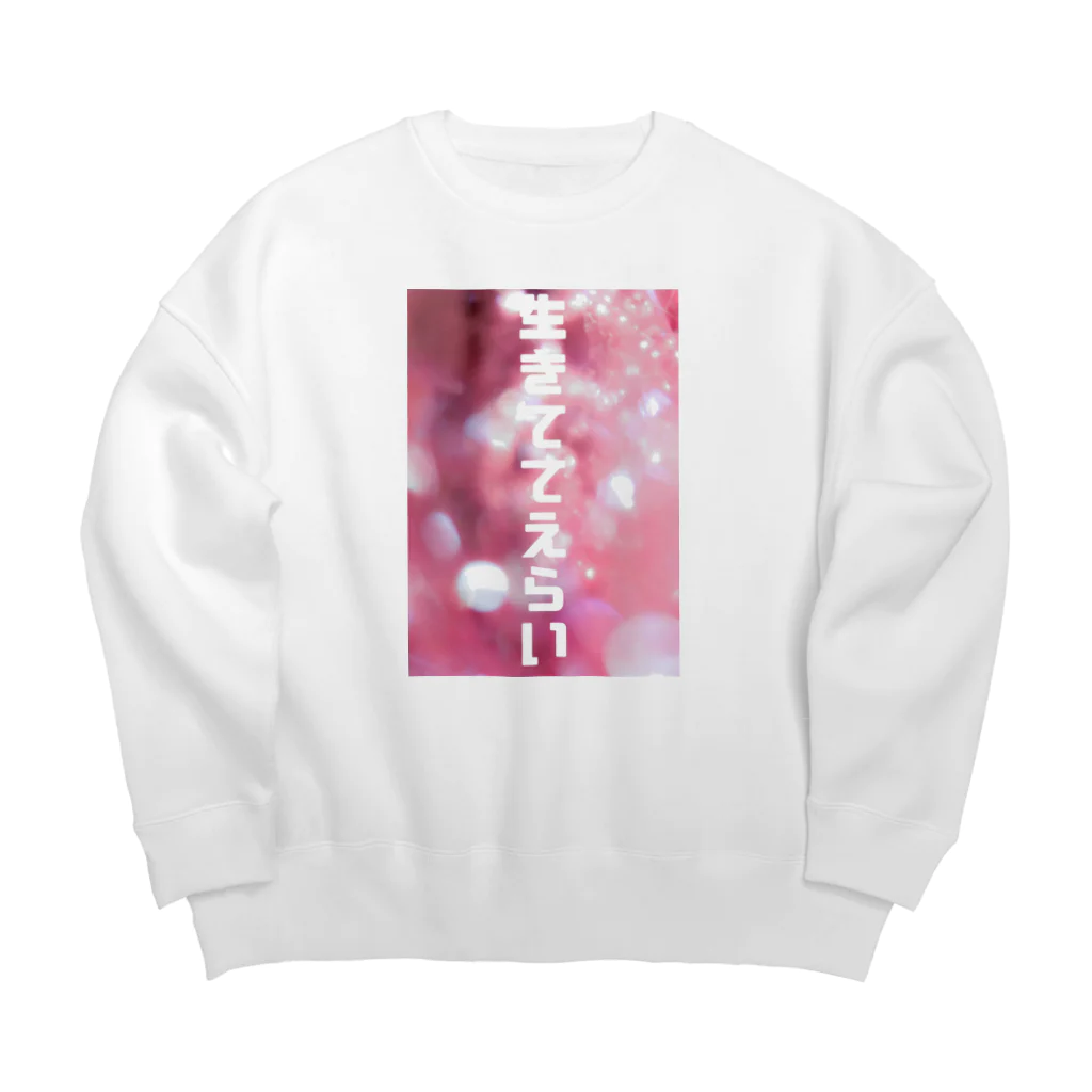 おなねこちゃんの生きててえらい　スウェッティー Big Crew Neck Sweatshirt