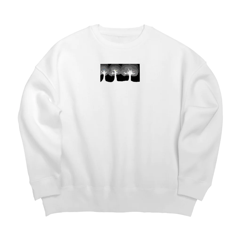 ARIGATOSANの夜の森 Big Crew Neck Sweatshirt