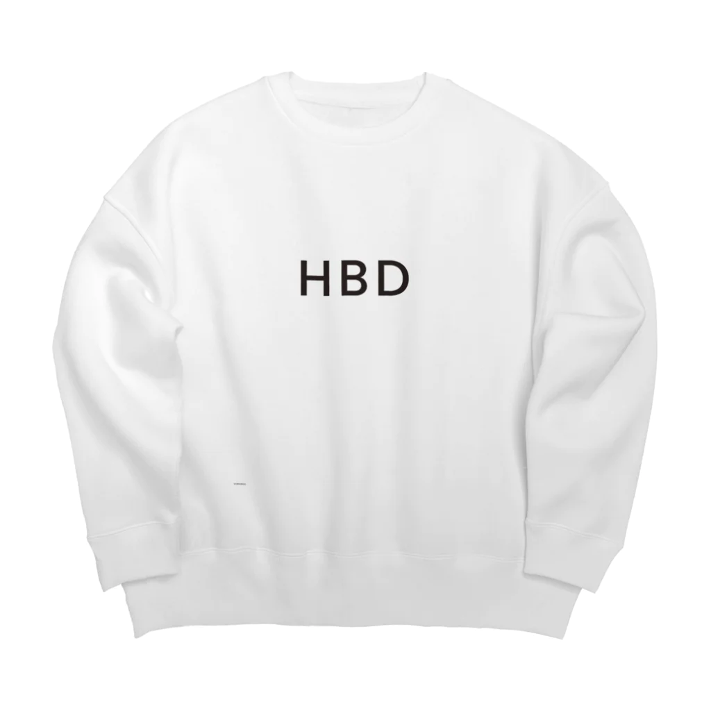 VVWORDSのさりげないハピバ・HAPPYBIRTHDAY Big Crew Neck Sweatshirt