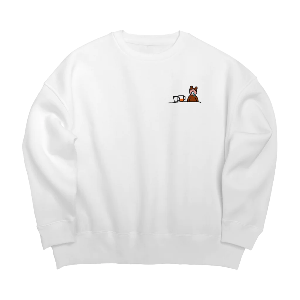 kazzのビール2杯で潰れたゴ○リ Big Crew Neck Sweatshirt