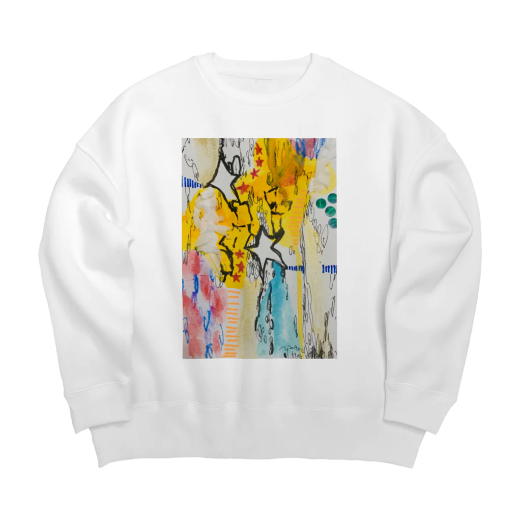 ヒラモトユミエの星屑を集めて Big Crew Neck Sweatshirt