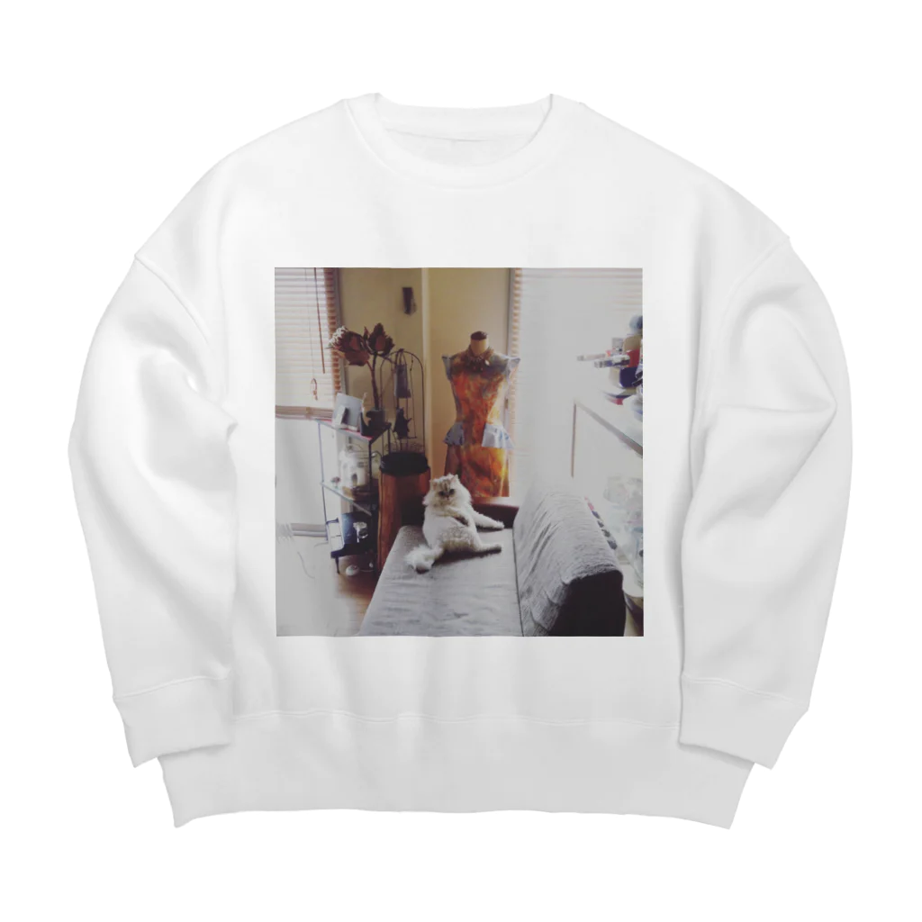 an_anのくつろぎ Big Crew Neck Sweatshirt