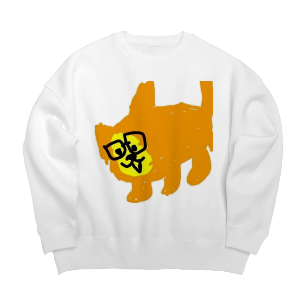 inukkorokkeの犬のコロッケ Big Crew Neck Sweatshirt