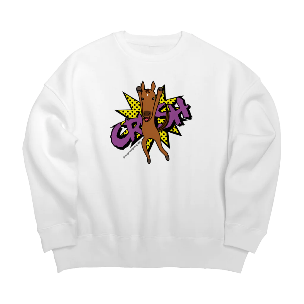 ウッチー組のあばれ馬クラッシュ Big Crew Neck Sweatshirt