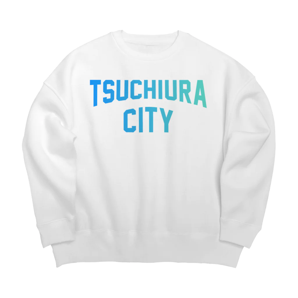 JIMOTOE Wear Local Japanの土浦市 TSUCHIURA CITY ロゴブルー Big Crew Neck Sweatshirt