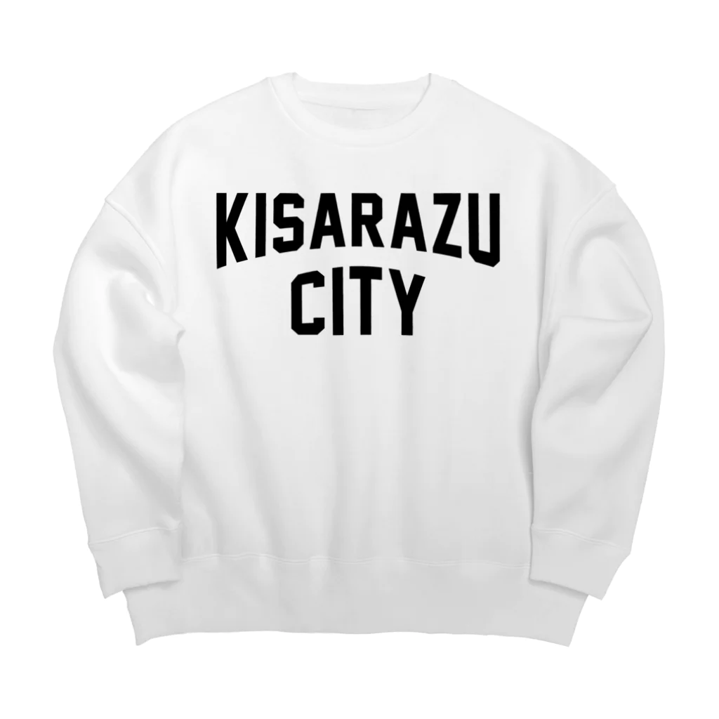 JIMOTOE Wear Local Japanの木更津市 KISARAZU CITY ロゴブラック Big Crew Neck Sweatshirt