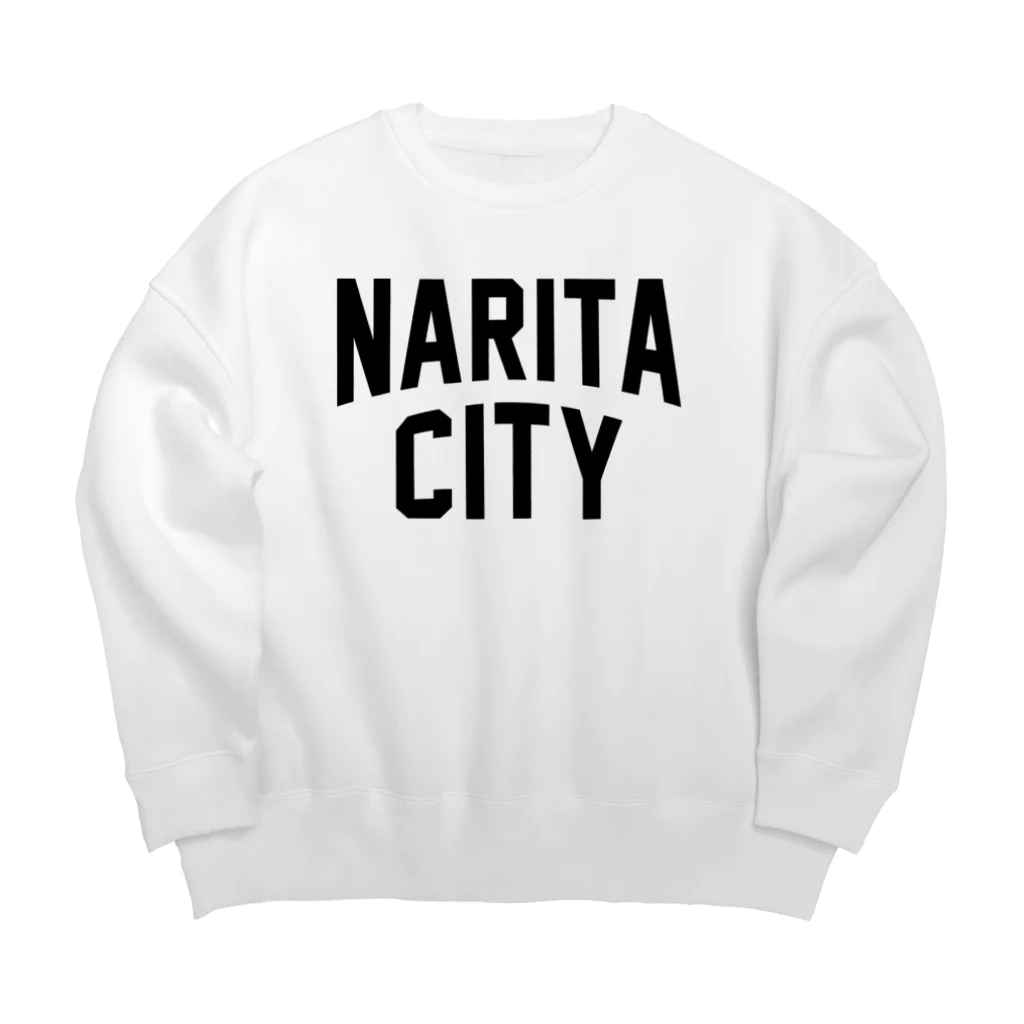 JIMOTOE Wear Local Japanの成田市 NARITA CITY ロゴブラック ビッグシルエットスウェット