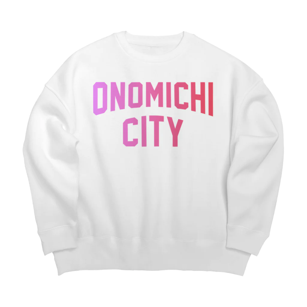 JIMOTOE Wear Local Japanの尾道市 ONOMICHI CITY ロゴピンク Big Crew Neck Sweatshirt