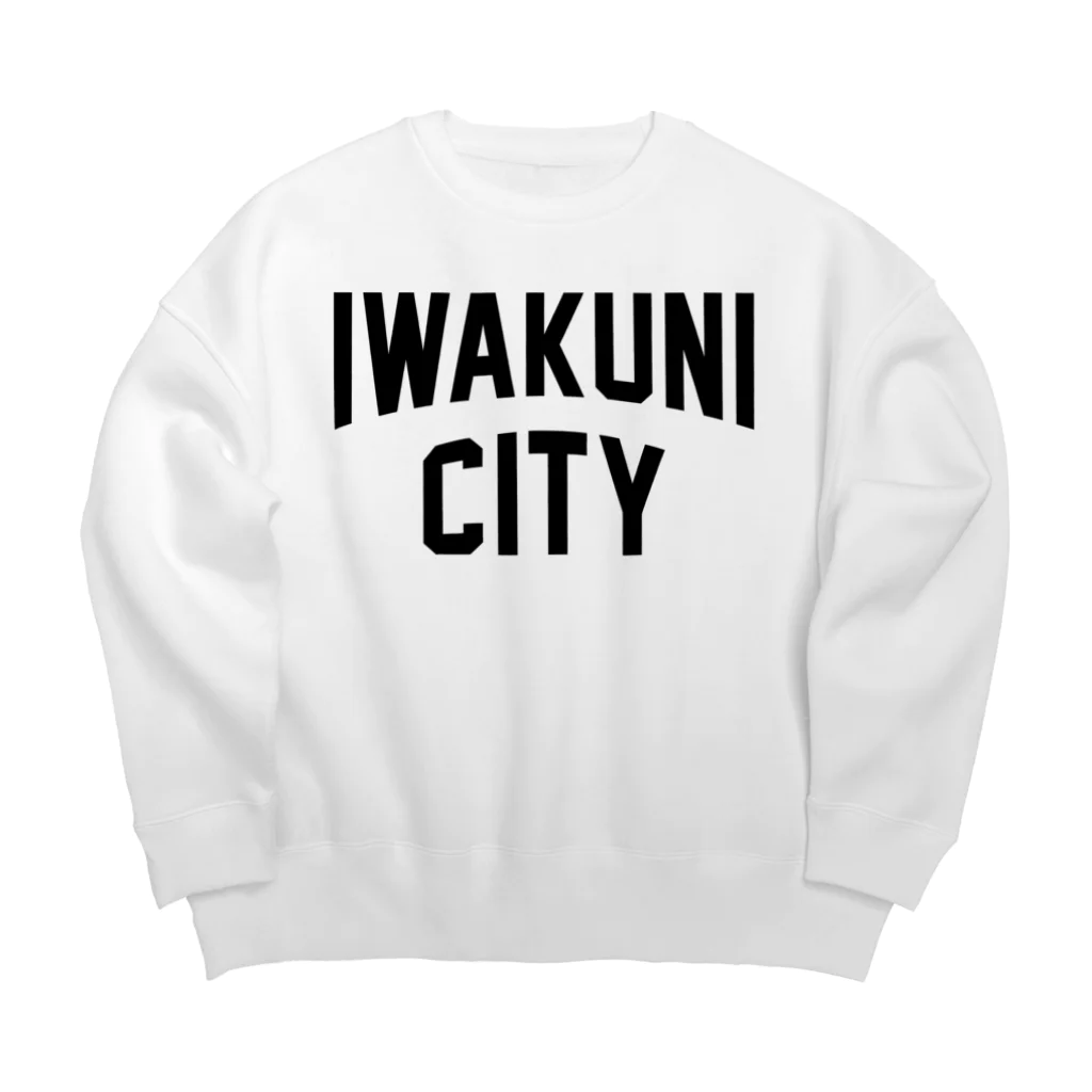 JIMOTOE Wear Local Japanの岩国市 IWAKUNI CITY　ロゴブラック Big Crew Neck Sweatshirt