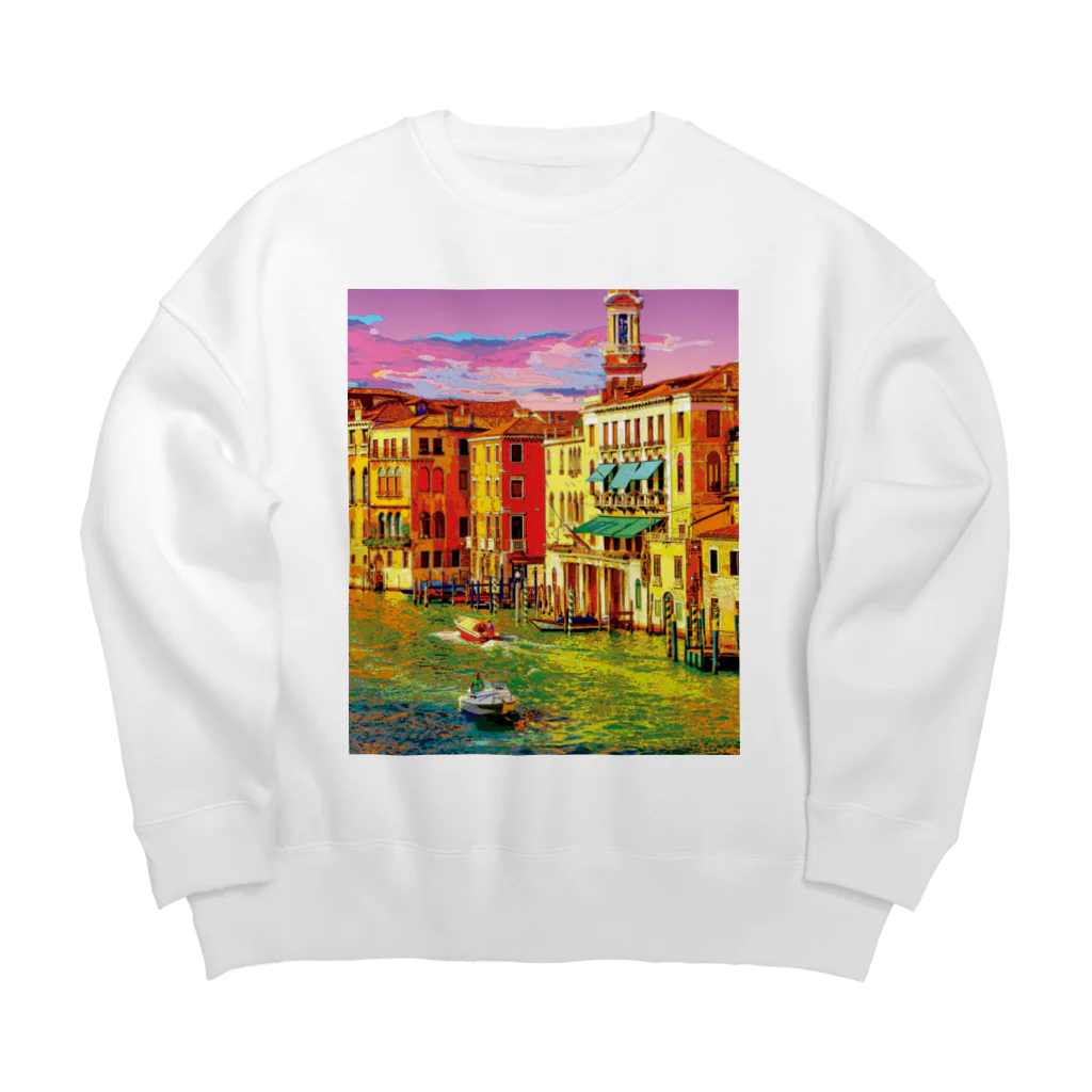 GALLERY misutawoのイタリア ヴェネツィアの夕暮れ Big Crew Neck Sweatshirt