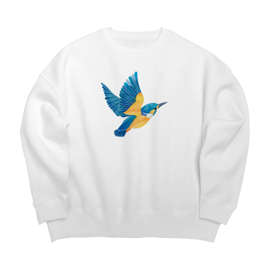 ヒフミヨイのカワセミ Big Crew Neck Sweatshirt