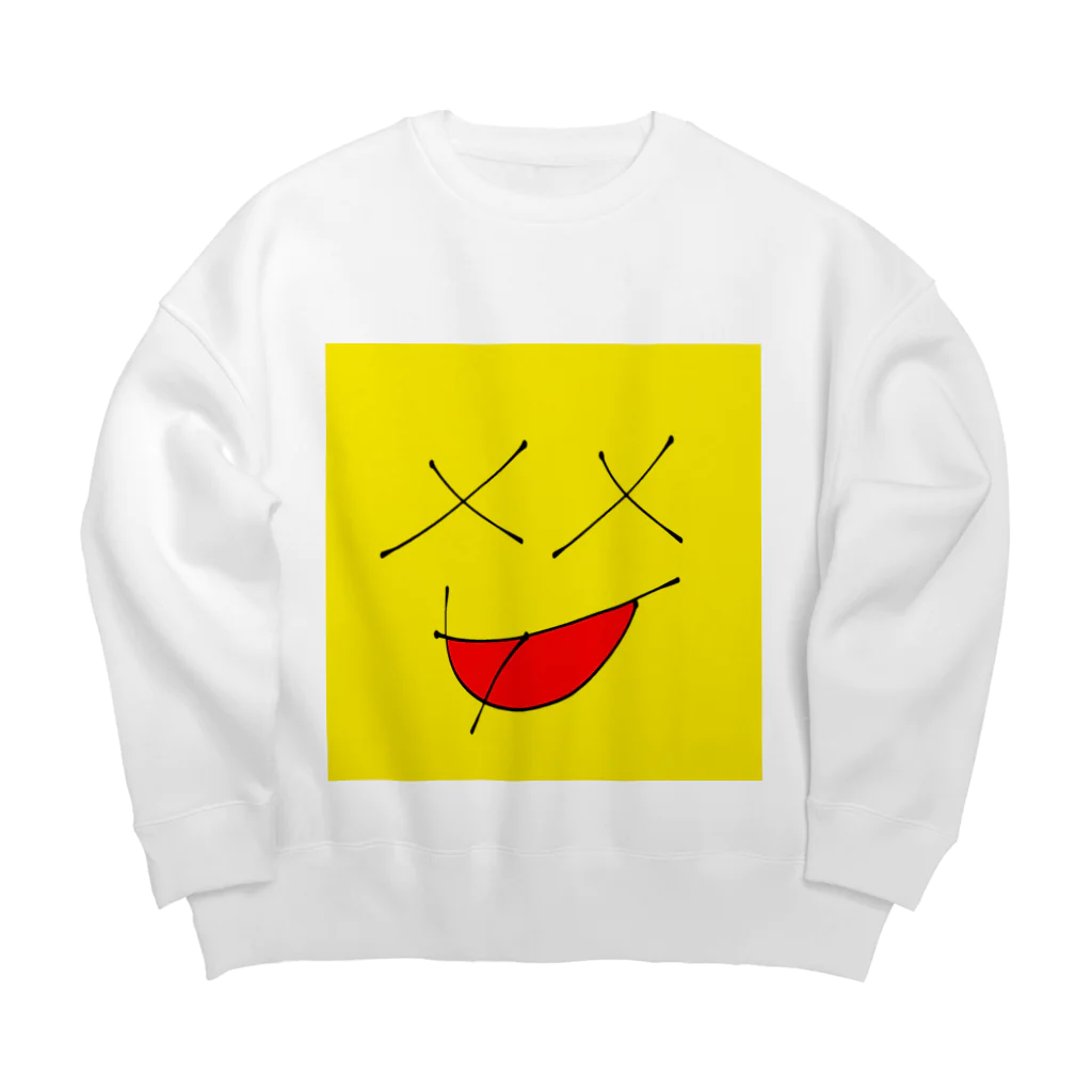 ponchannのスマイリー Big Crew Neck Sweatshirt