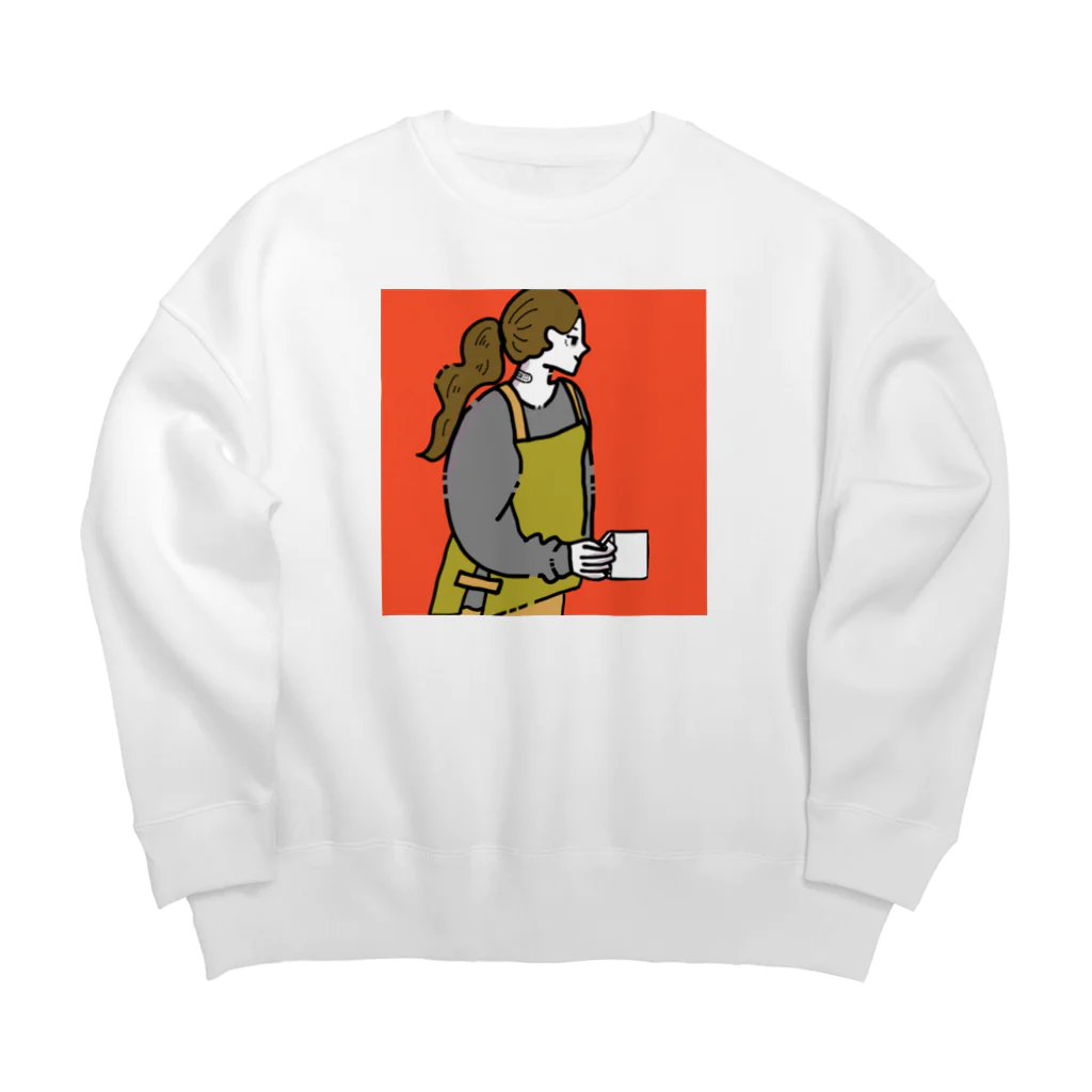 タビビトのひといき Big Crew Neck Sweatshirt