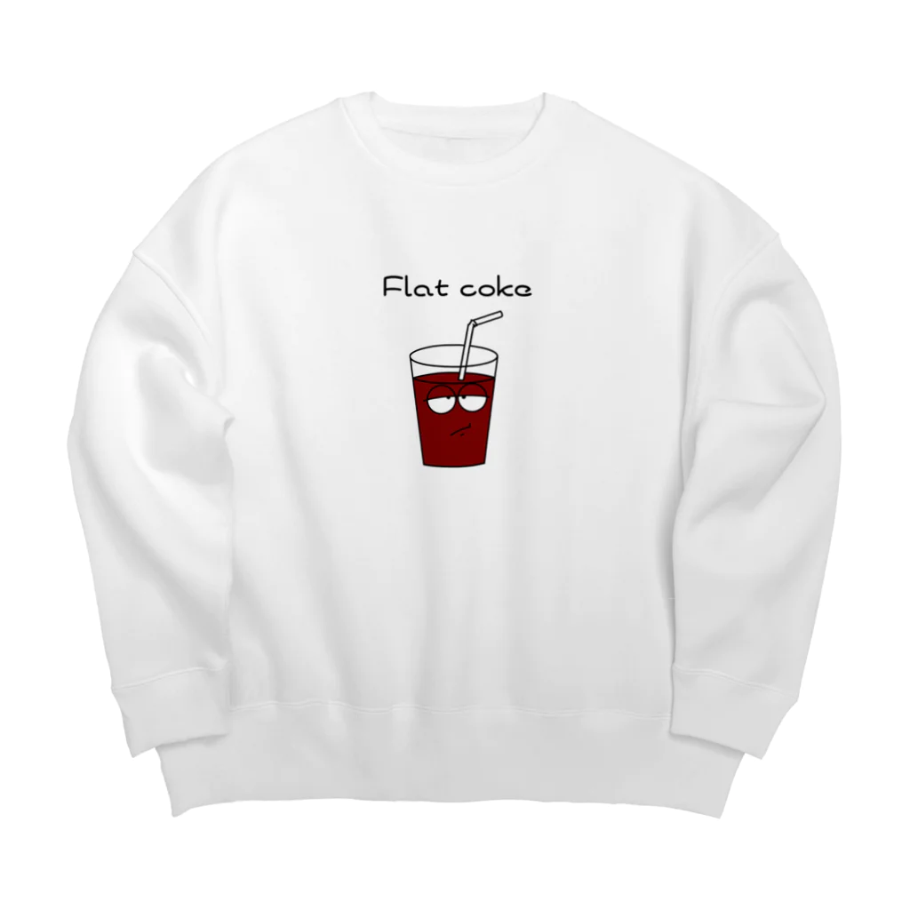 ぐっず@ぱふぉーまーまめの気が抜けたコーラ Big Crew Neck Sweatshirt