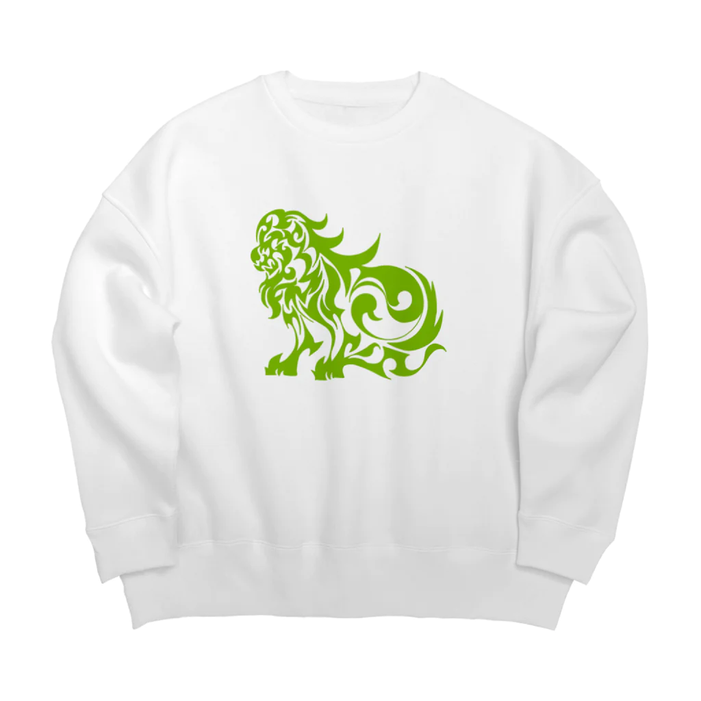 【公式】東京陰陽塾の【公式】東京陰陽塾・陰陽師が使役する式神『獅子』モチーフのグッズ Big Crew Neck Sweatshirt
