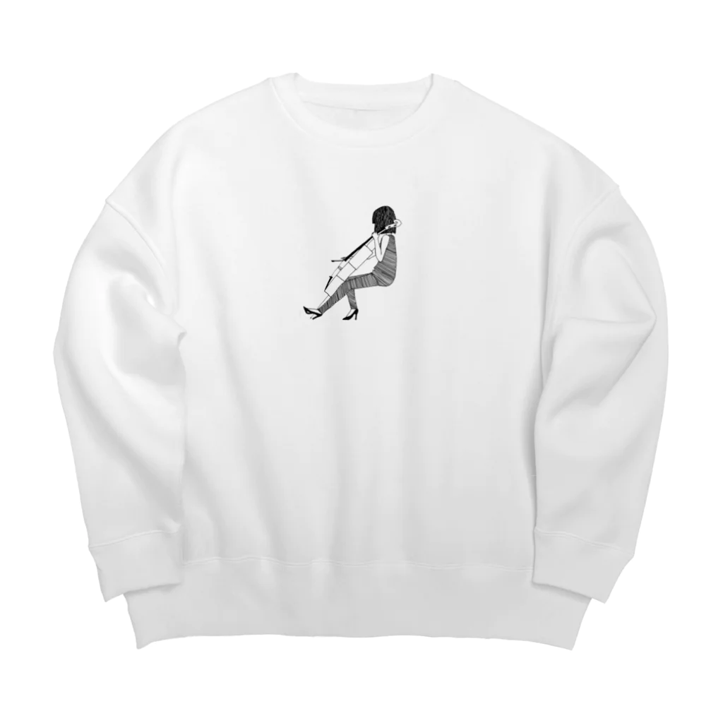 ゆづのセロ弾きの彼女 Big Crew Neck Sweatshirt