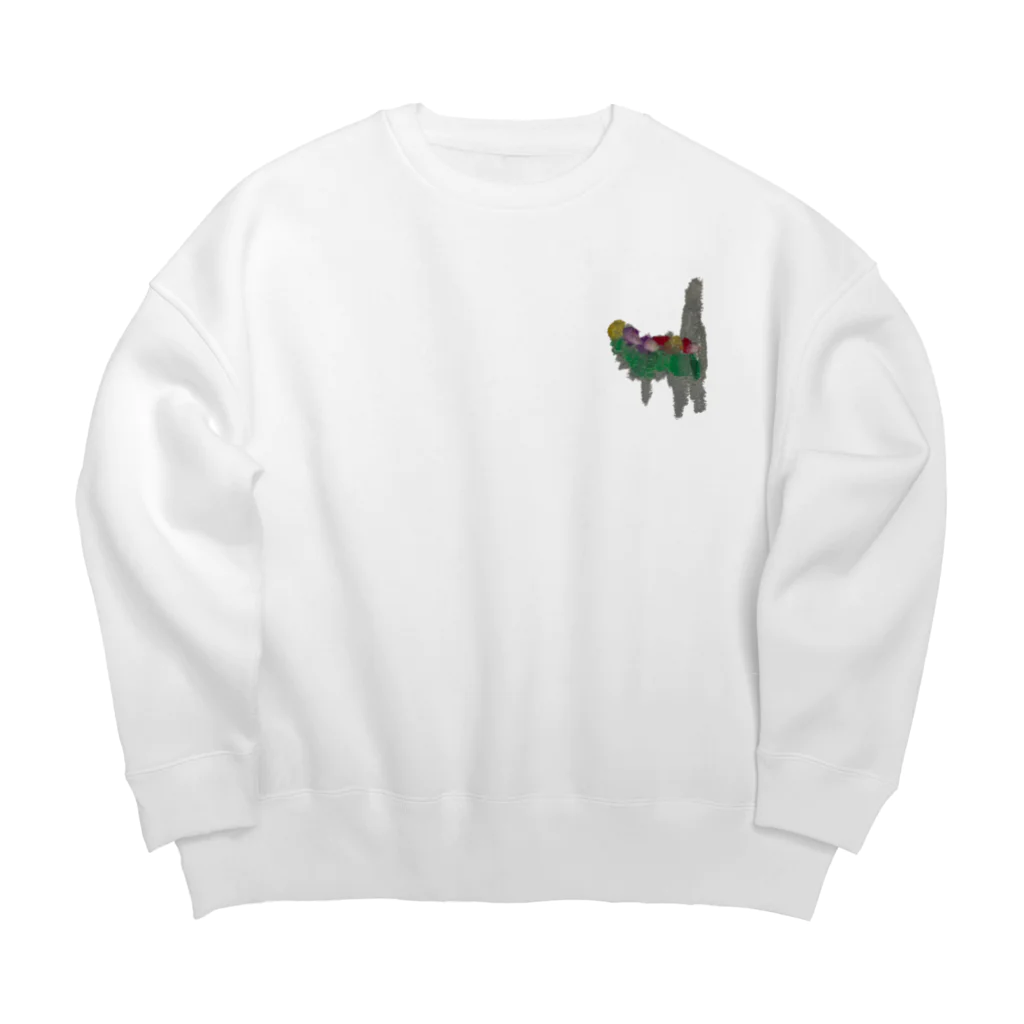 べいびーもんすたーの花こんくり Big Crew Neck Sweatshirt