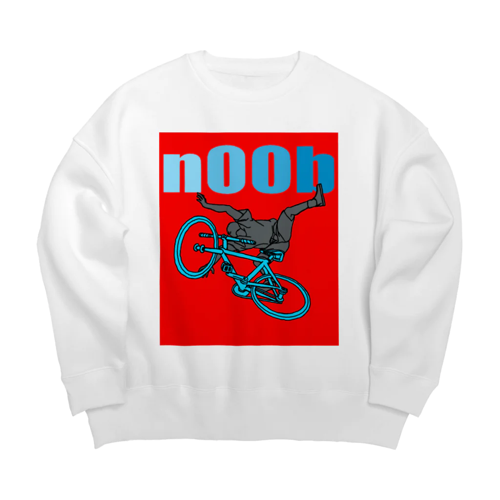 komgikogikoのnoob(ヘッタクソ) Big Crew Neck Sweatshirt