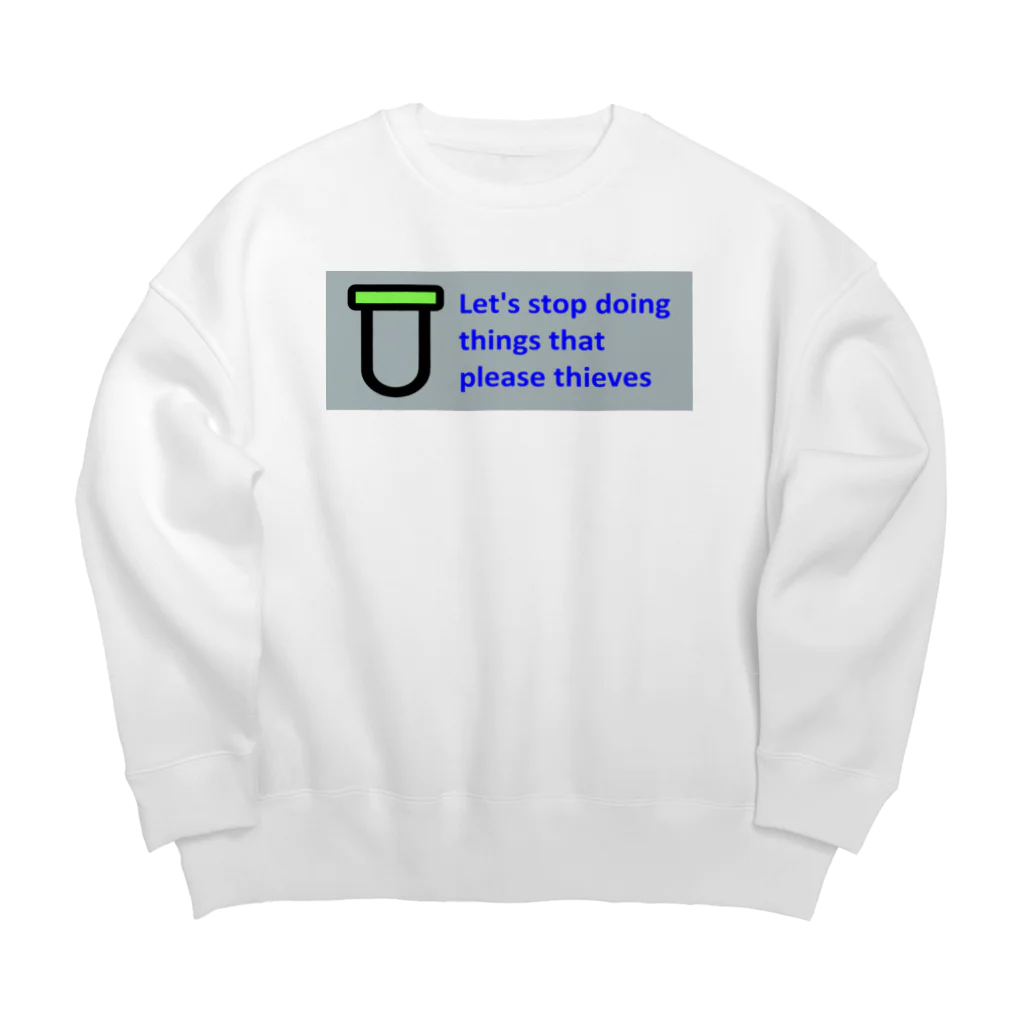 komgikogikoの泥棒を喜ばせることをやめましょう Big Crew Neck Sweatshirt