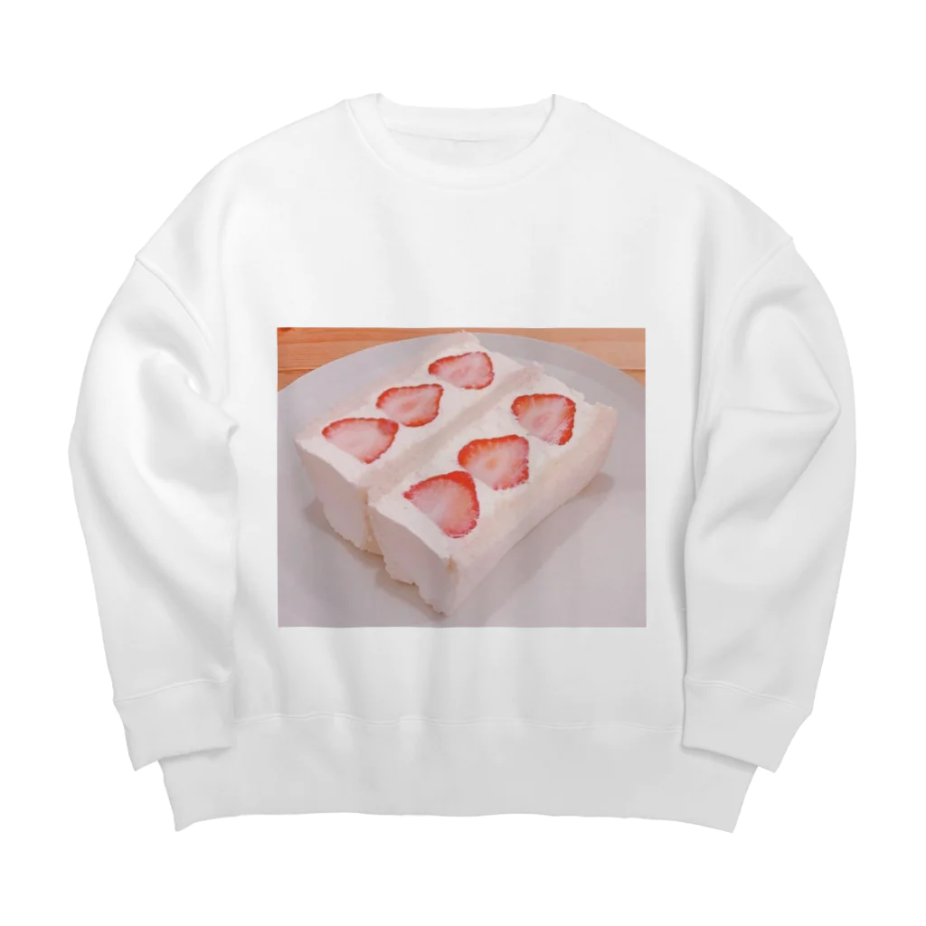 癒しショップのショートケーキ Big Crew Neck Sweatshirt