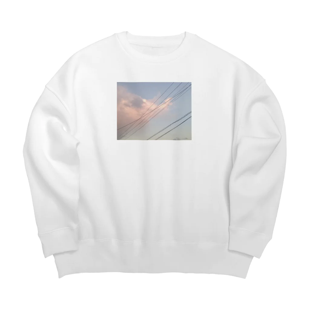 粉末の秋空 Big Crew Neck Sweatshirt