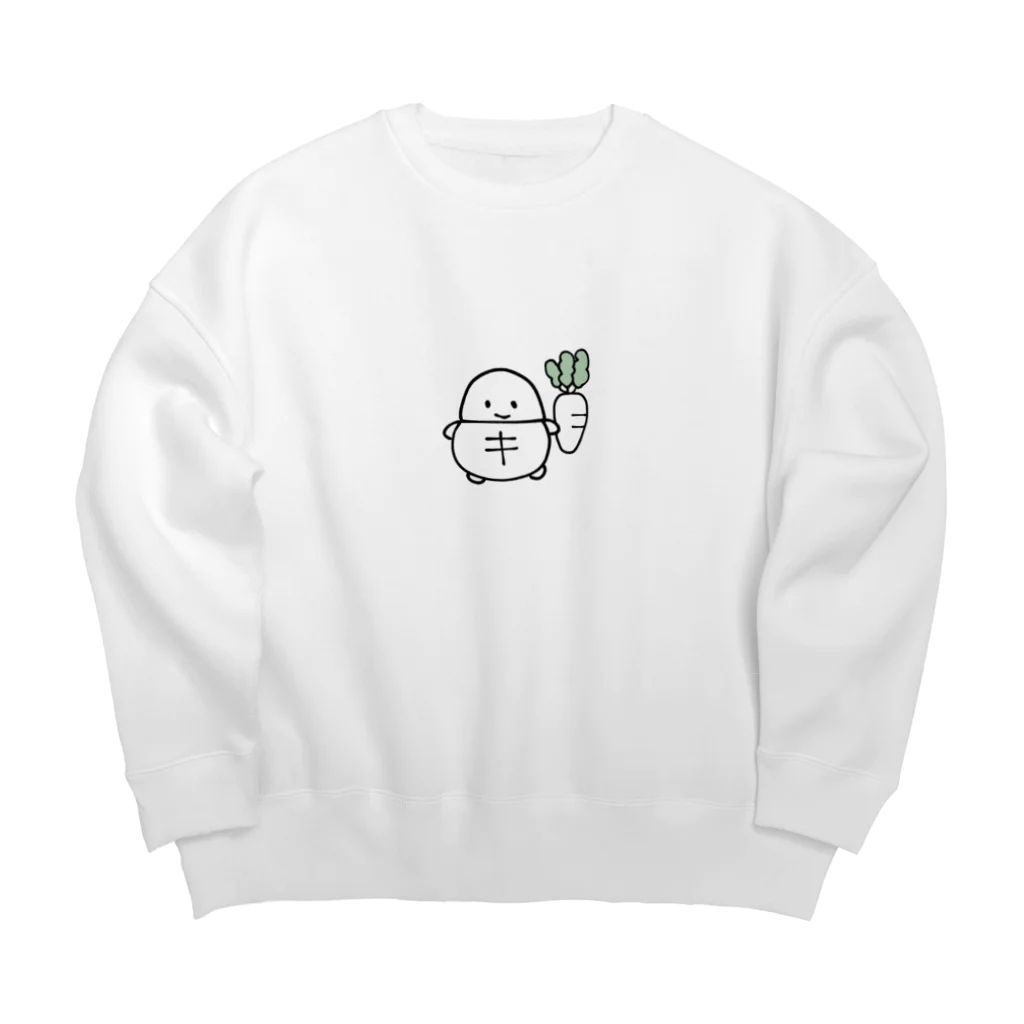 せんやのカメのぺよとだいこん Big Crew Neck Sweatshirt