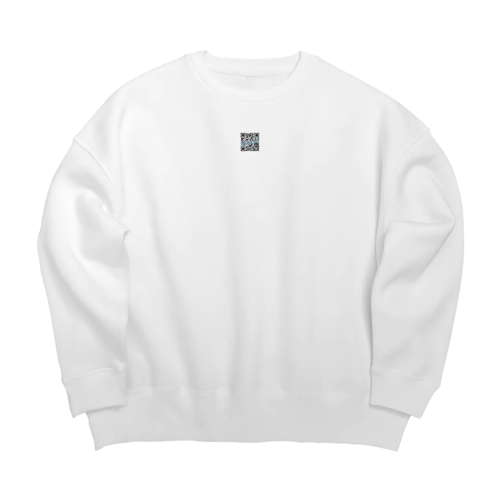しまぉのQRコード(sample) Big Crew Neck Sweatshirt
