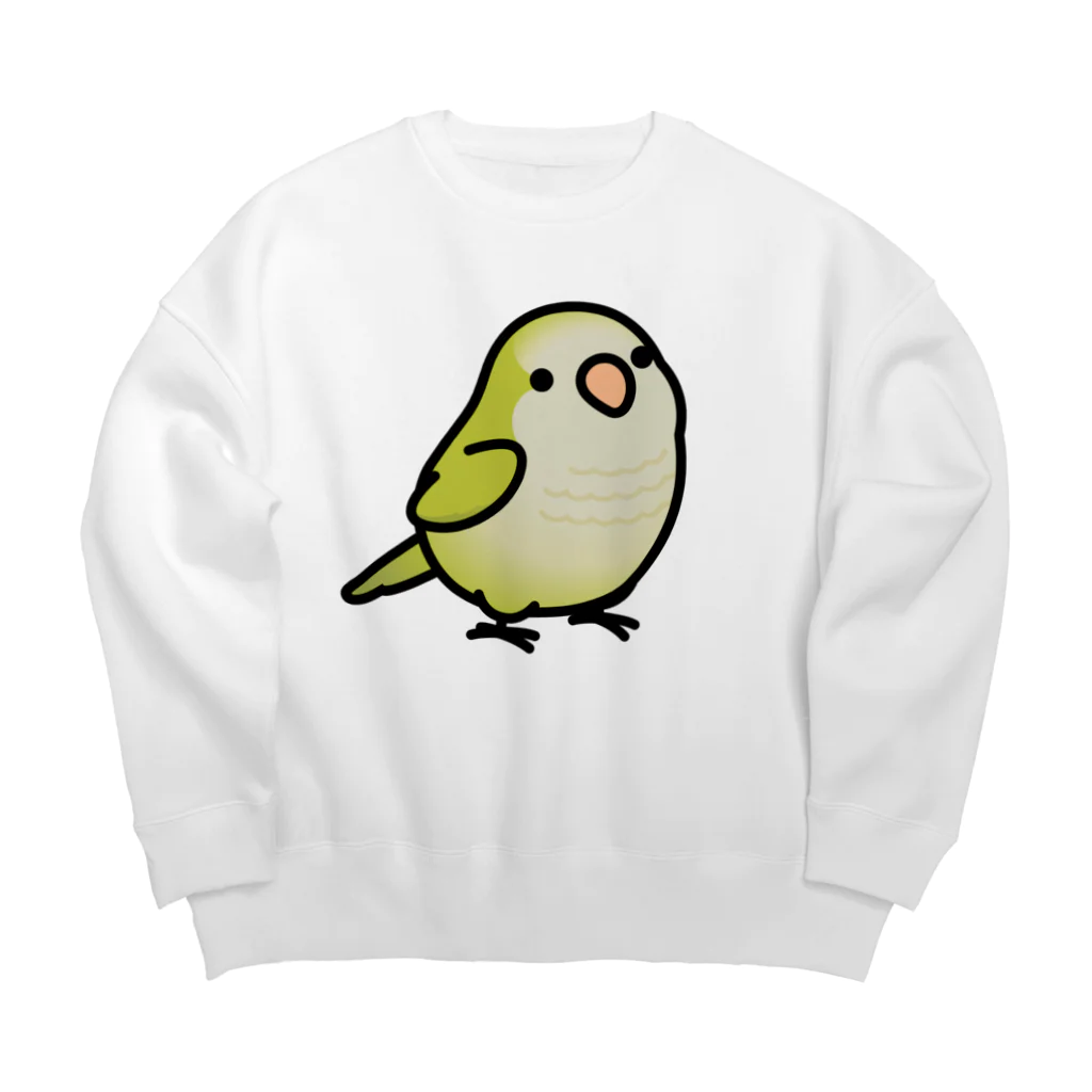 Cody the LovebirdのChubby Bird オキナインコ Big Crew Neck Sweatshirt