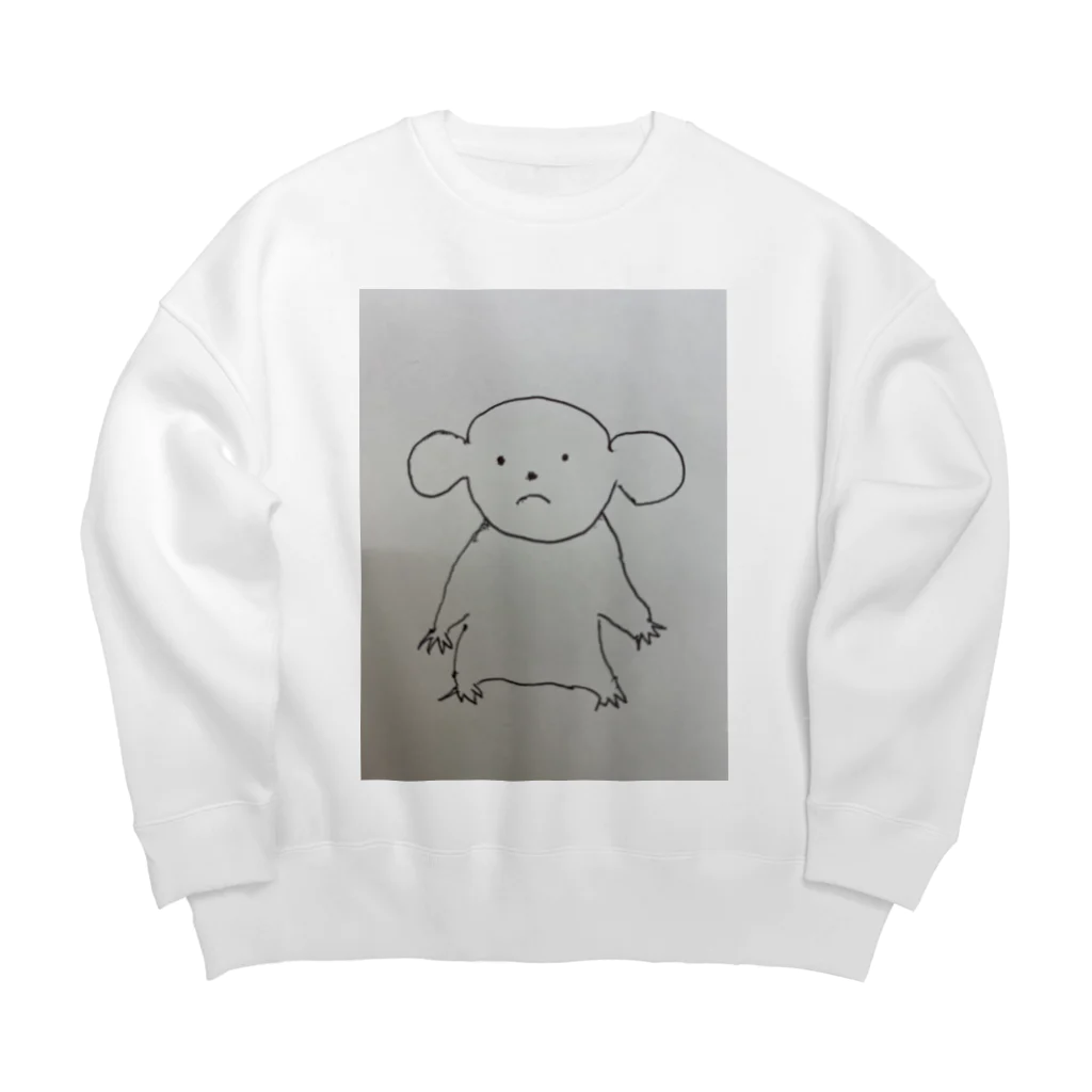 noritama72のじっと見るコアラ Big Crew Neck Sweatshirt