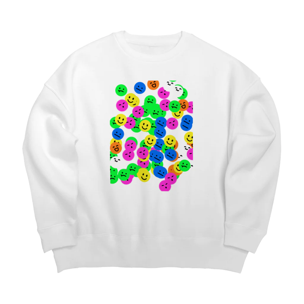 癒しショップのニコちゃん Big Crew Neck Sweatshirt