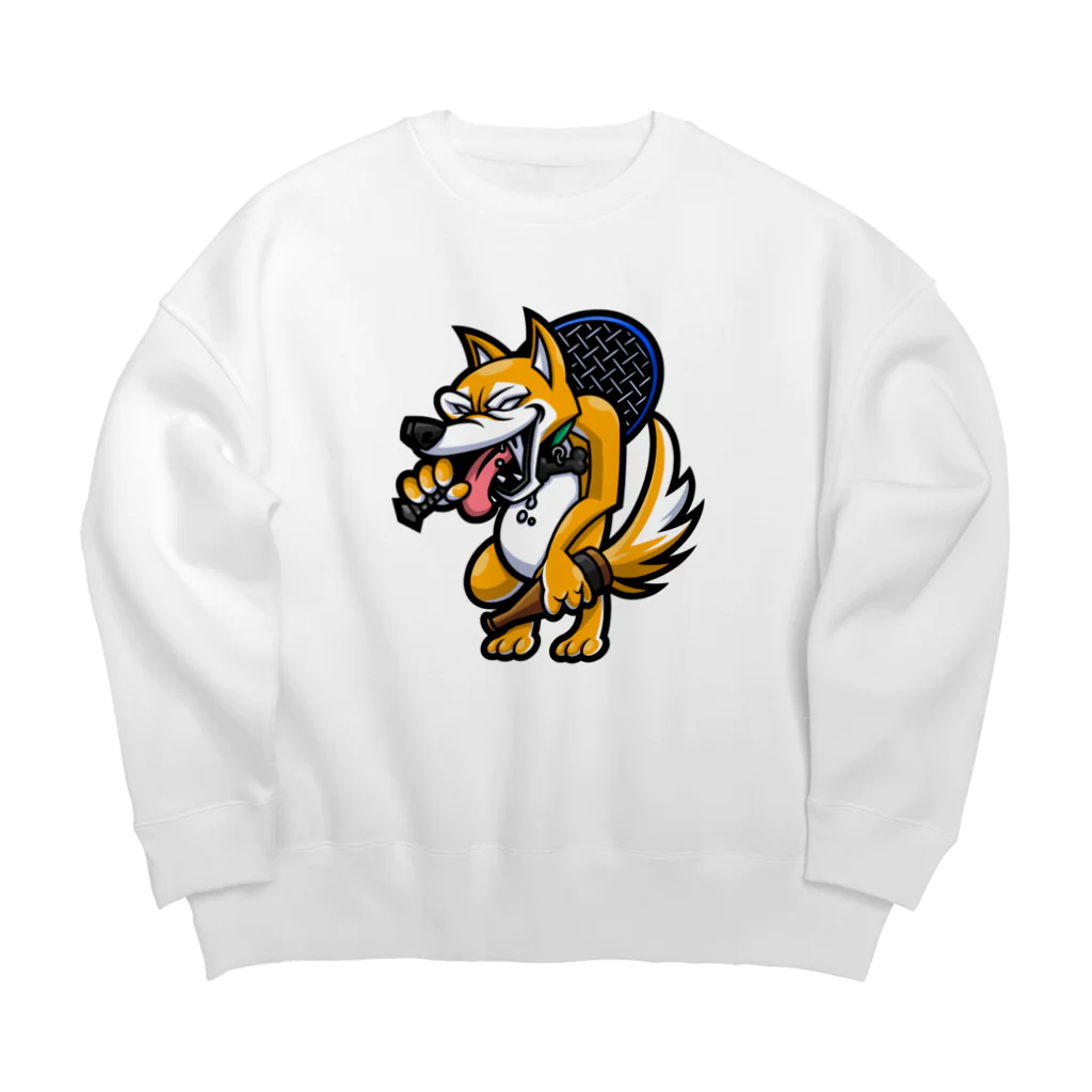 狂犬　尊(タケル)の柴犬TAKERU Big Crew Neck Sweatshirt