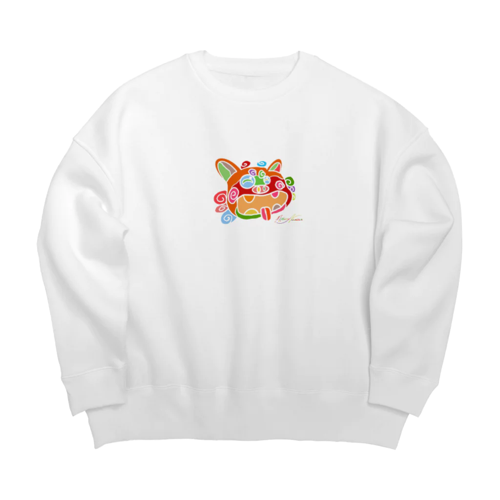 pinkpenguinのスマイルシーサー Big Crew Neck Sweatshirt