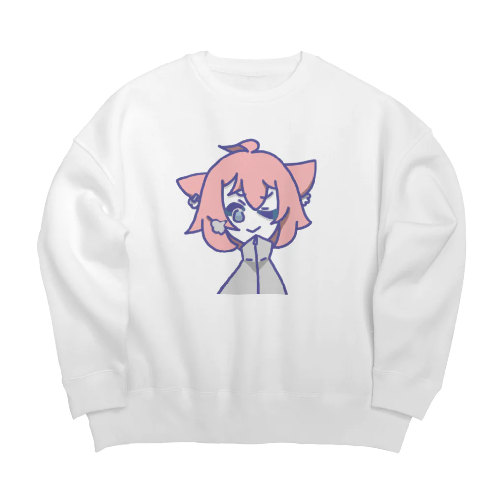 ルナのお店のドヤ顔のサクラちゃん Big Crew Neck Sweatshirt