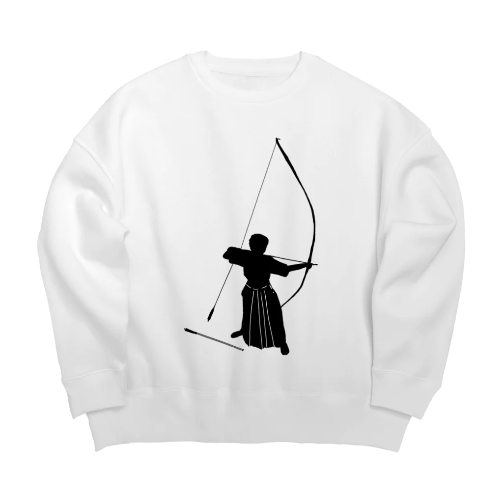 Lily bird（リリーバード）の弓道シルエット（男性）「正射必中」 Big Crew Neck Sweatshirt