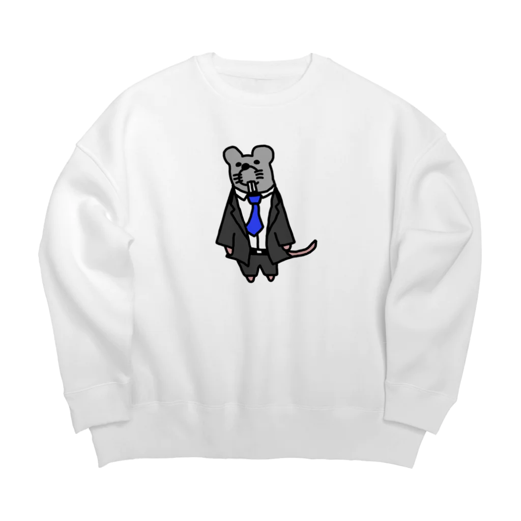 nabatachiのネズミ社員 Big Crew Neck Sweatshirt