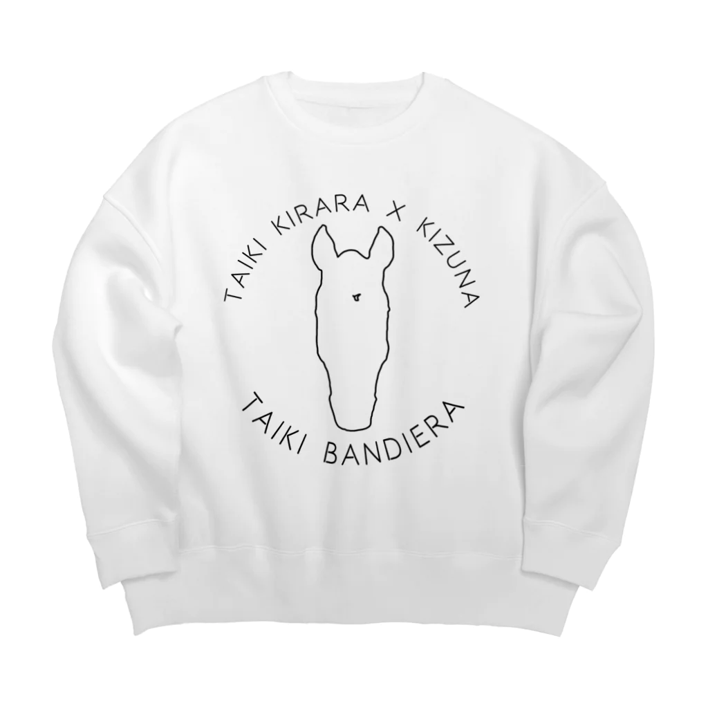 TaikiRacingClubShopのmarulogo【BND】kuro Big Crew Neck Sweatshirt